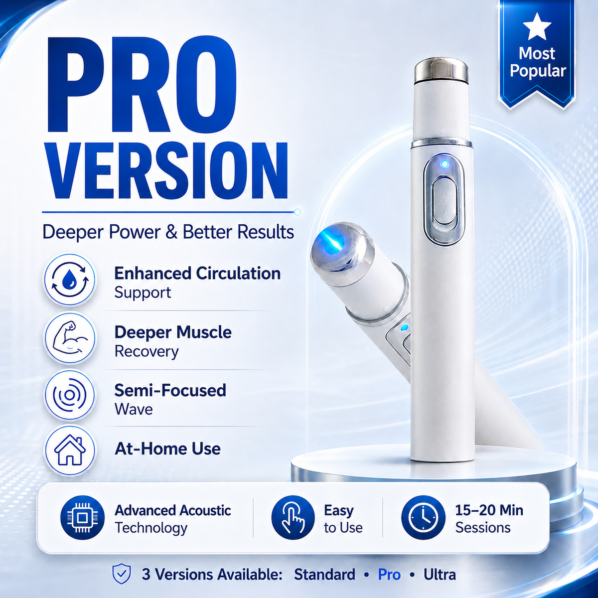 Handheld Shock Wave Massager
