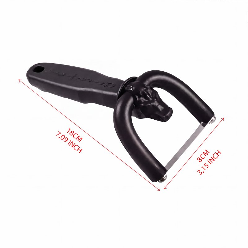 Handheld trimming tool with length and width markings