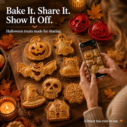 Halloween hand pies on a serving board