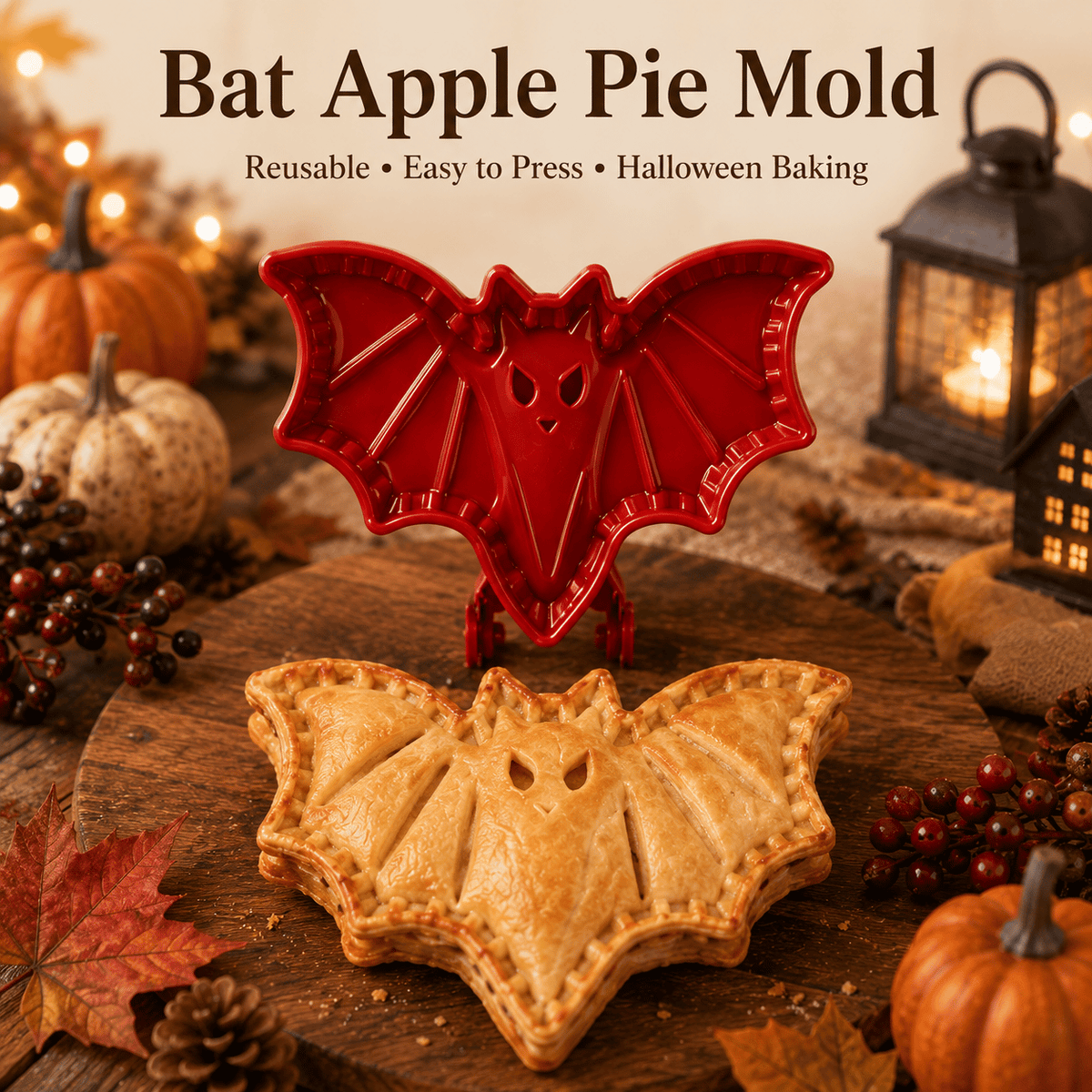Bat mold and matching pie