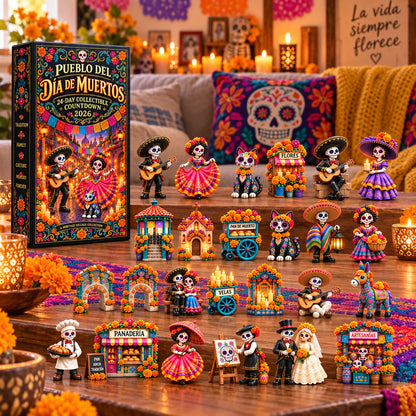 Miniature countdown collection arranged together for display